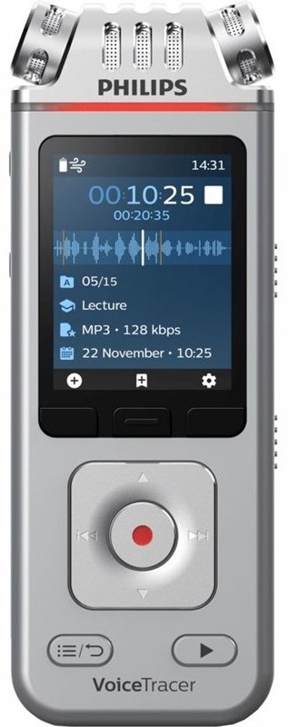 Diktafón Philips DVT4115 strieborný