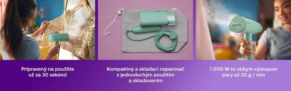 Ručný naparovač odevov Philips STH3010/70 Ručný naparovač odevov Philips STH3010/70