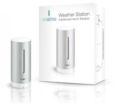 Snímač pre meteostanice Netatmo Additional Smart Indoor Module strieborné