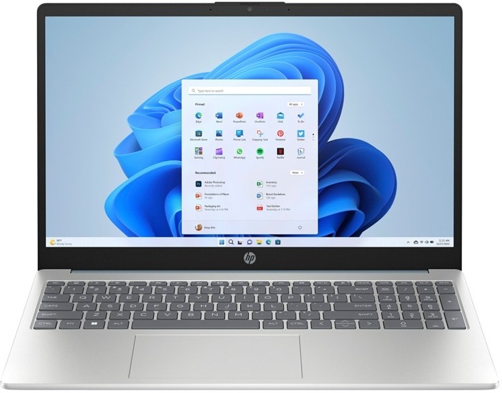 HP 15-fd0692nc + Microsoft 365 pre jednotlivcov, strieborná