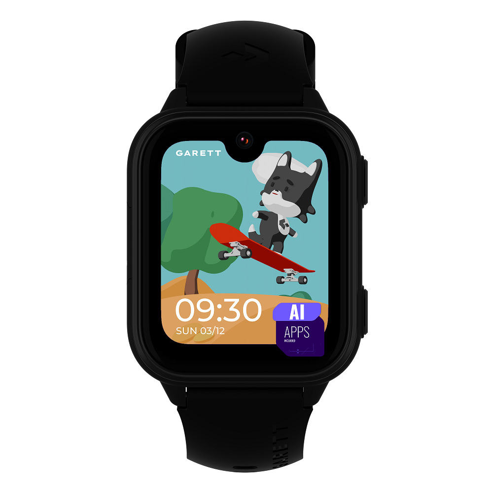 Inteligentné hodinky Garett Kids Vibe AI 4G čierne Chytré hodinky Garett Smartwatch Kids Vibe AI 4G