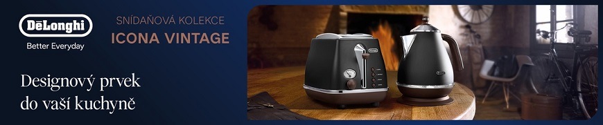 Hriankovač De'Longhi Icona Vintage CTOV2103.BK čierny Hriankovač De'Longhi Icona Vintage CTOV2103.BK čierny