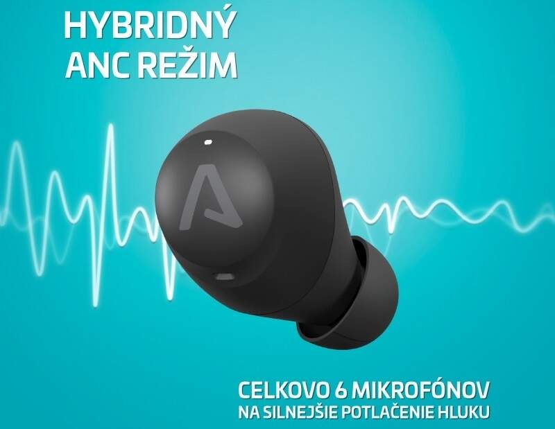 Slúchadlá LAMAX Buds1, ANC čierna Slúchadlá LAMAX Buds1, ANC čierna