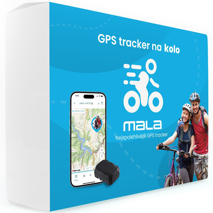GPS lokátor Mala tracker pre bicykel, čierna farba