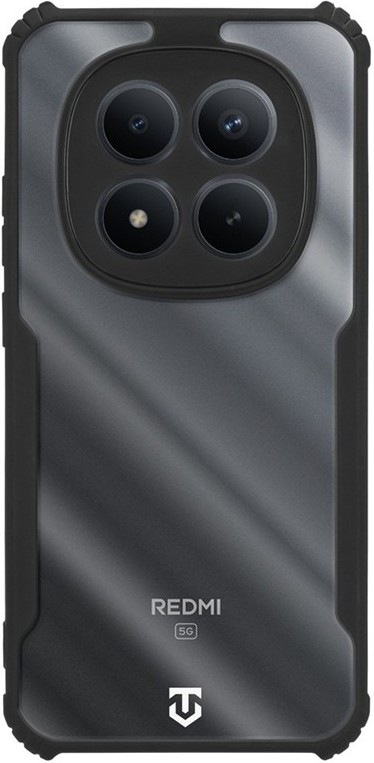 Kryt na mobil Tactical Quantum Stealth na Xiaomi Redmi Note 15 Pro v čiernom dizajne