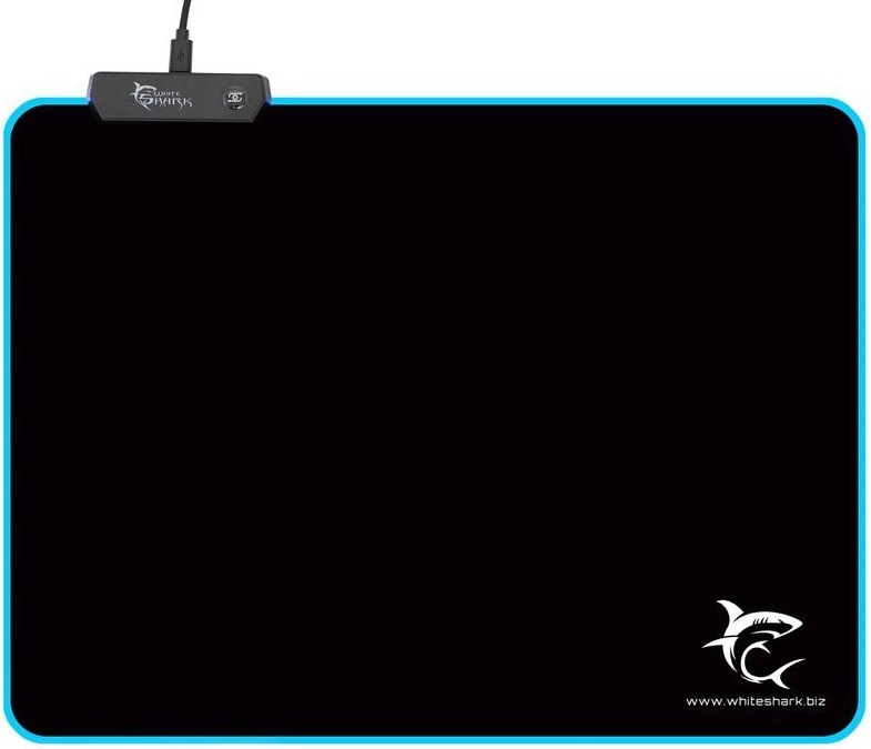 White Shark LED LUMINOUS L, 35 × 25 cm, čierna