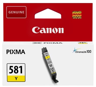 Cartridge Canon CLI-581 Y, 99 strán žltá
