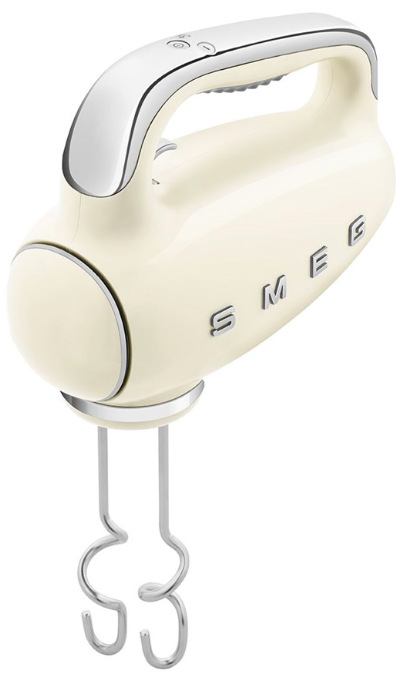 Ručný šľahač Smeg 50's Retro Style HMF01CREU, krémový