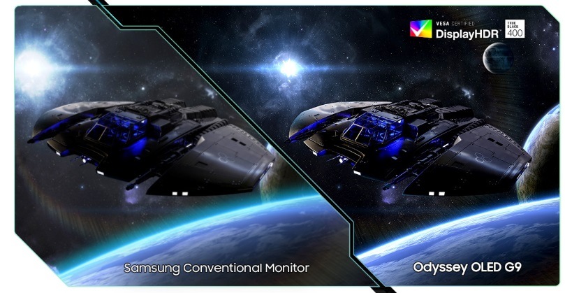 Herný monitor Samsung Odyssey OLED G9 strieborný Herný monitor Samsung Odyssey OLED G9 strieborný