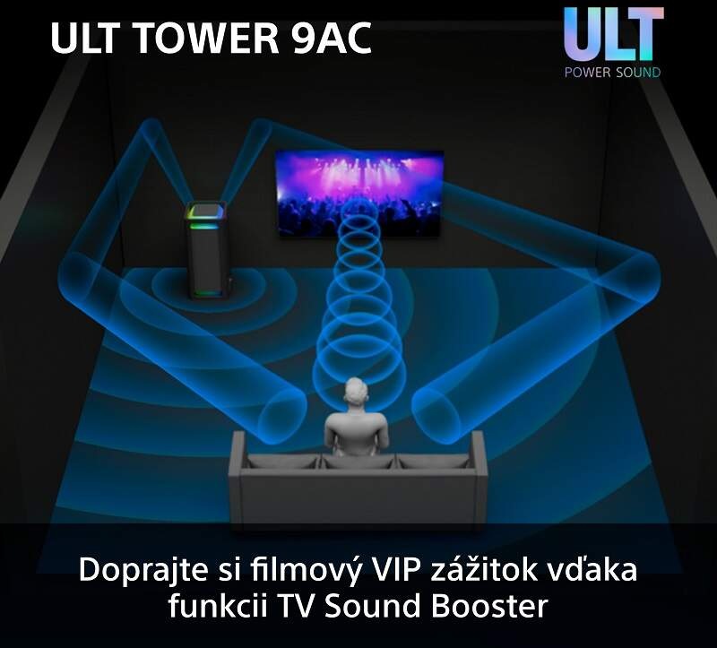 Párty reproduktor Sony ULT TOWER 9 AC čierny Párty reproduktor Sony ULT TOWER 9 AC čierny