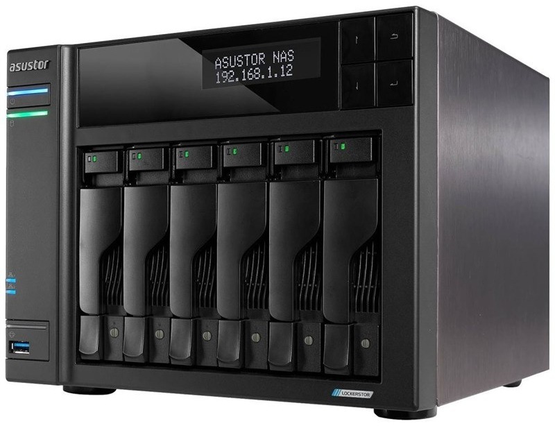 Sieťové úložisko Asustor Lockerstor 6 Gen2 čierne