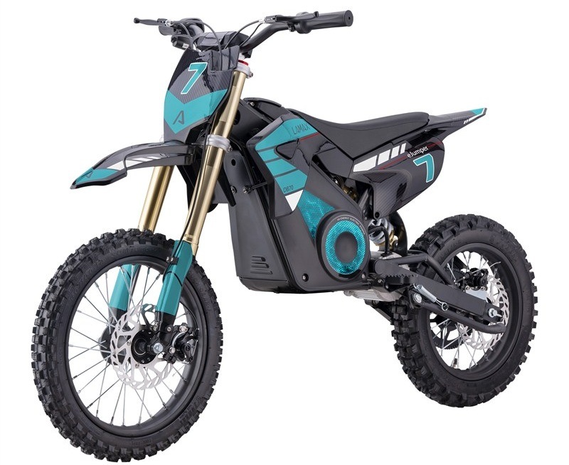 Elektrická motorka LAMAX eJumper DB70 čierna/tyrkysová
