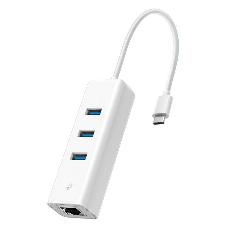 TP-Link sieťová karta UE330C, USB-C/RJ45 + 3x USB 3.0″ width=