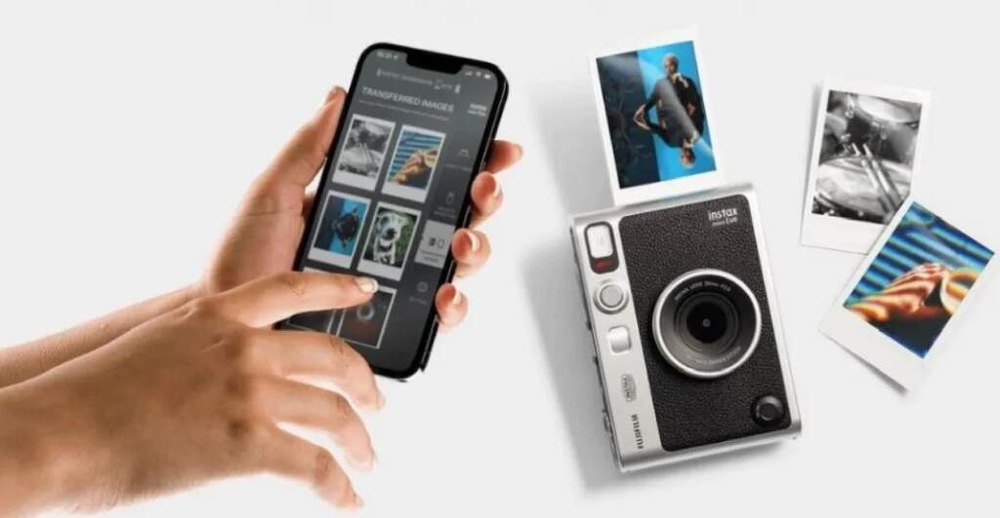 Instantný fotoaparát Fujifilm Instax mini EVO sivý Instantný fotoaparát Fujifilm Instax mini EVO sivý