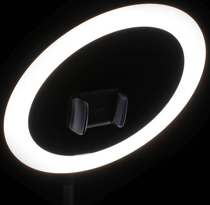Svetlo FIXED LEDRing Lite, kruhové LED svietidlo so statívom čierne Svetlo FIXED LEDRing Lite, kruhové LED svietidlo so statívom čierne