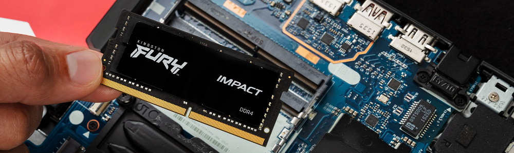 Pamäťový modul SODIMM Kingston FURY Impact DDR4 16GB (2x8GB) 3200MHz CL20 Pamäťový modul SODIMM Kingston FURY Impact DDR4 16GB (2x8GB) 3200MHz CL20
