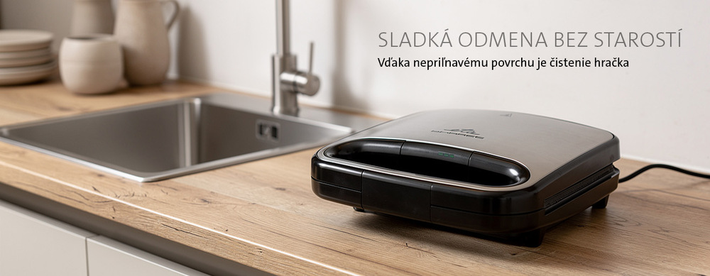 Vafľovač ETA Barres 5163 90000 nerez Vaflovač ETA Barres