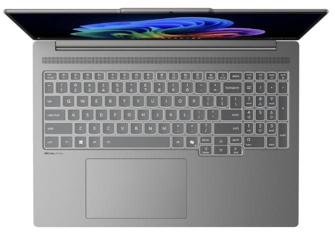 Klávesnica notebooku Lenovo IdeaPad Pro 5 16IAH10 s numerickou časťou a touchpadom