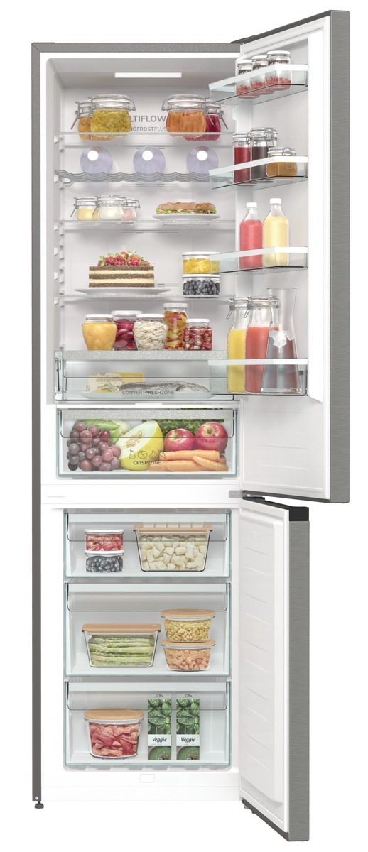 Beznámrazová chladnička s mrazničkou Gorenje NRK620CA2XL4, nerezová