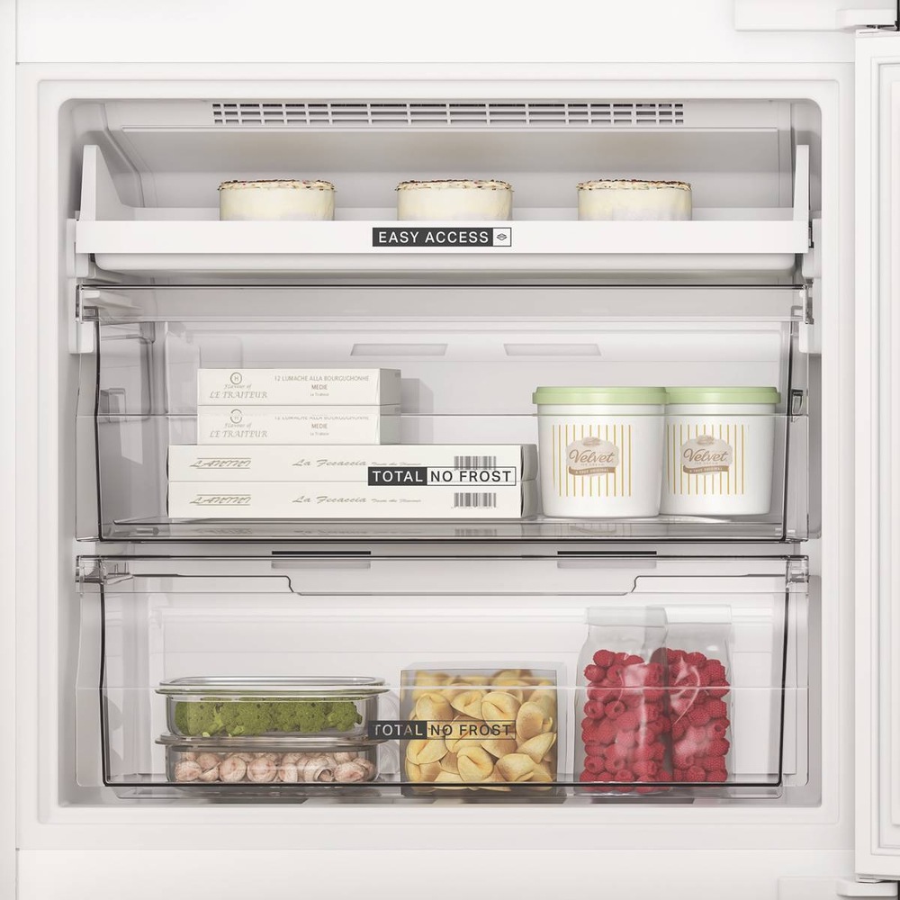 Chladnička s mrazničkou Whirlpool WHC18 T333 biela Chladnička kombinovaná Whirlpool WHC18 T333 NoFrost, vstavaná, Multiflow panel, NoFrost technológie