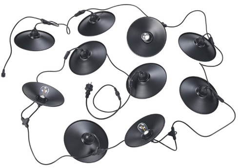 Párty osvetlenia Reality Chain, 10x E27 LED, 6,5m