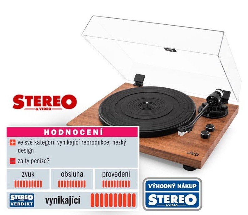 Gramofón JVC AL-E534M hnedý