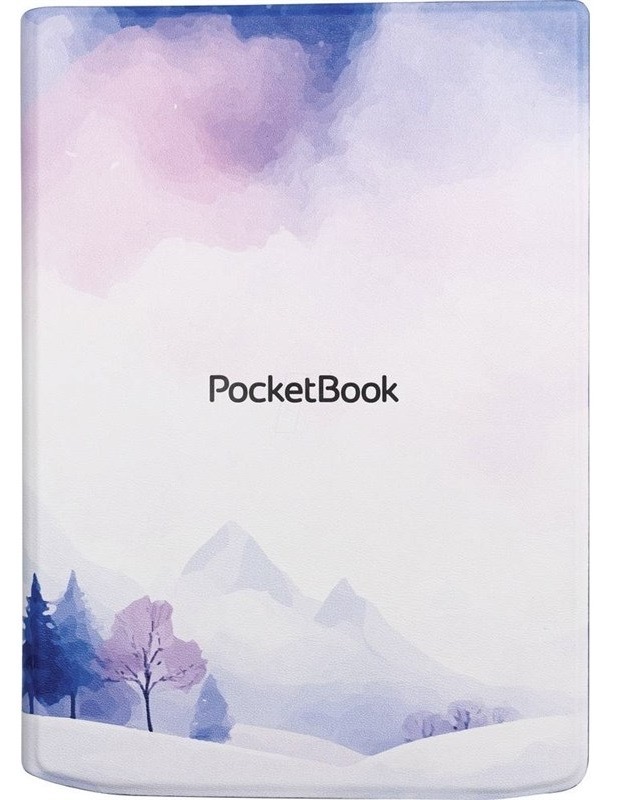 Puzdro na čítačku e-kníh PocketBook Shell pre 629 Verse a 634 Verse, biela a fialová farba