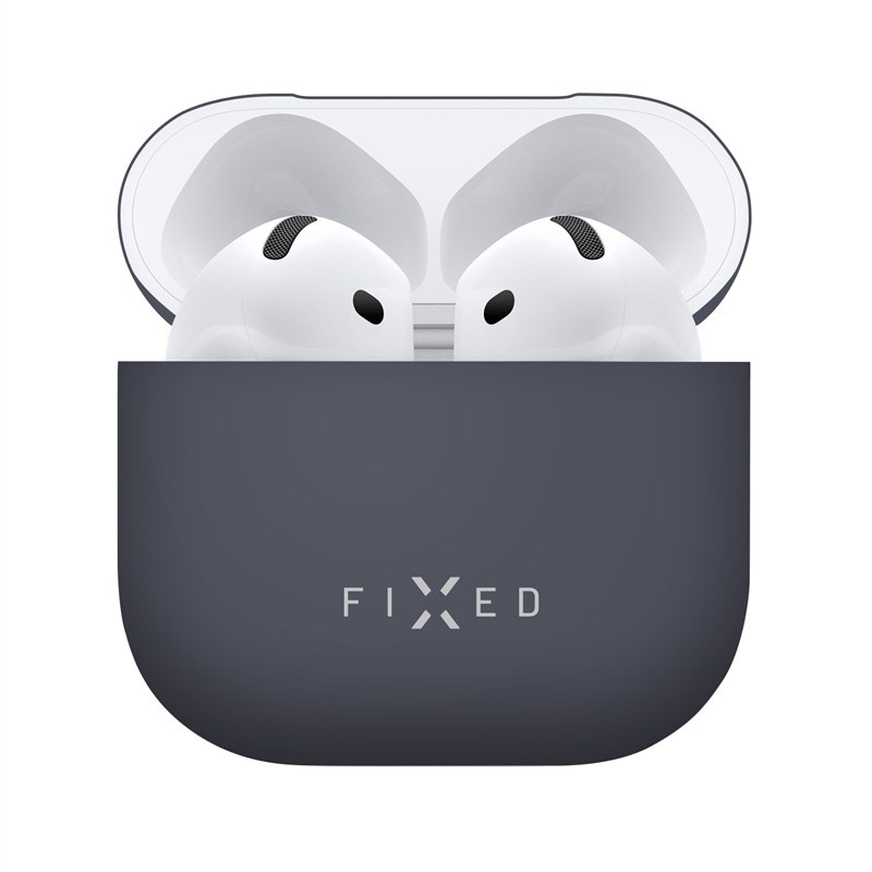 Ultratenké púzdro Silky pre Apple AirPods 4 v modrom prevedení.