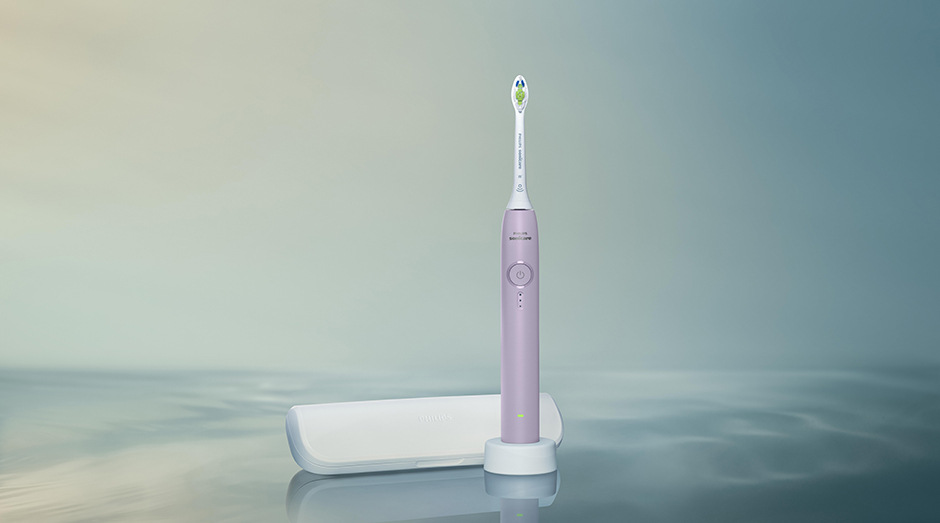 Zubná kefka Philips Sonicare 3100 HX4033/27 fialová Kefka Philips HX4033/27 Sonicare 3100 s úložným puzdrom