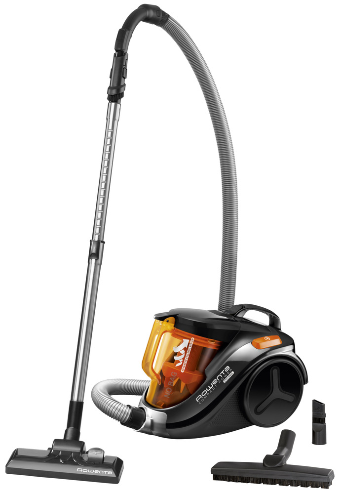 Podlahový vysávač Rowenta Compact Power RO3753EA čierny/oranžový
