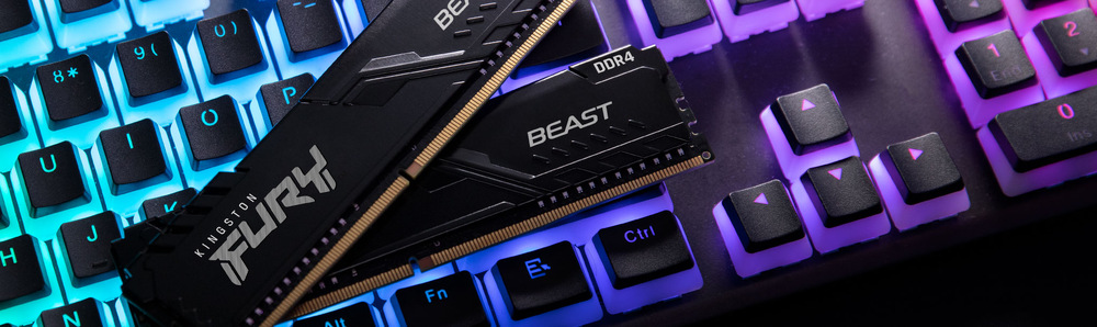 Pamäťový modul Kingston FURY Beast Black 32GB (2x16GB) DDR4 3200MHz CL16 DIMM Kingston FURY Beast Black 32 GB (2× 16 GB) (KF432C16BB1K2-32)