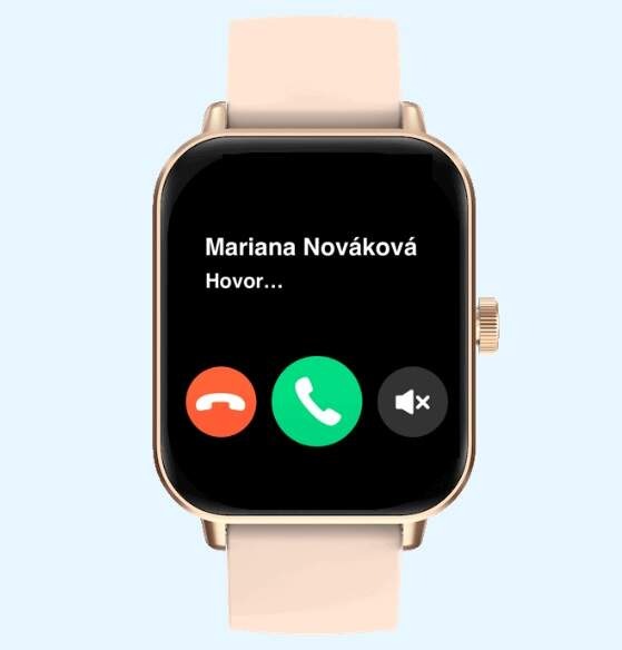 Inteligentné hodinky Carneo Versa HR+ ružové/zlaté