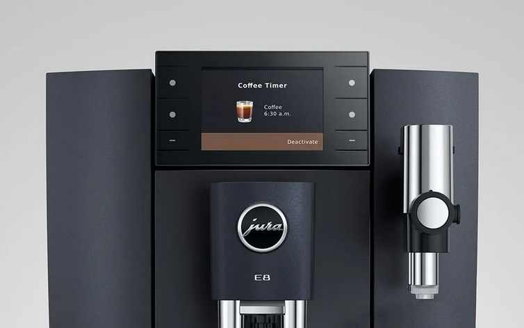 Automatický kávovar Jura E8 Cosmic Black (modelový rok 2026) čierny