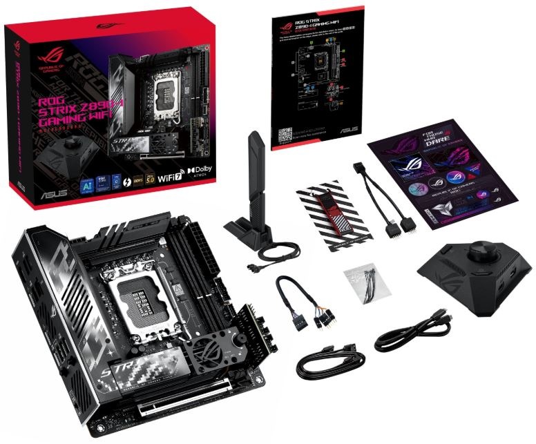 Základná doska Asus ROG Strix Z890-I GAMING WIFI Balenie MB Asus ROG Strix Z890-I
