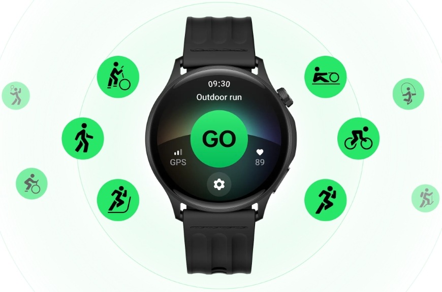 Chytré hodinky OnePlus Watch Lite s ikonami športov