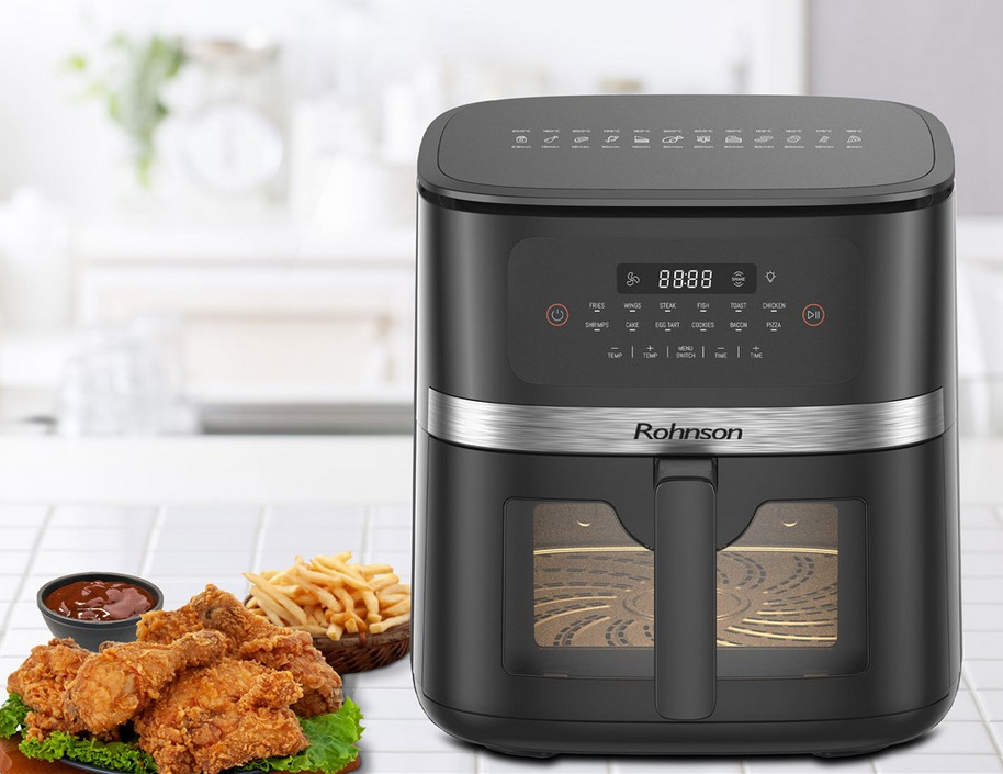 Fritéza teplovzdušná Rohnson R-2867, 7 l čierna Fritéza teplovzdušná Rohnson R-2867