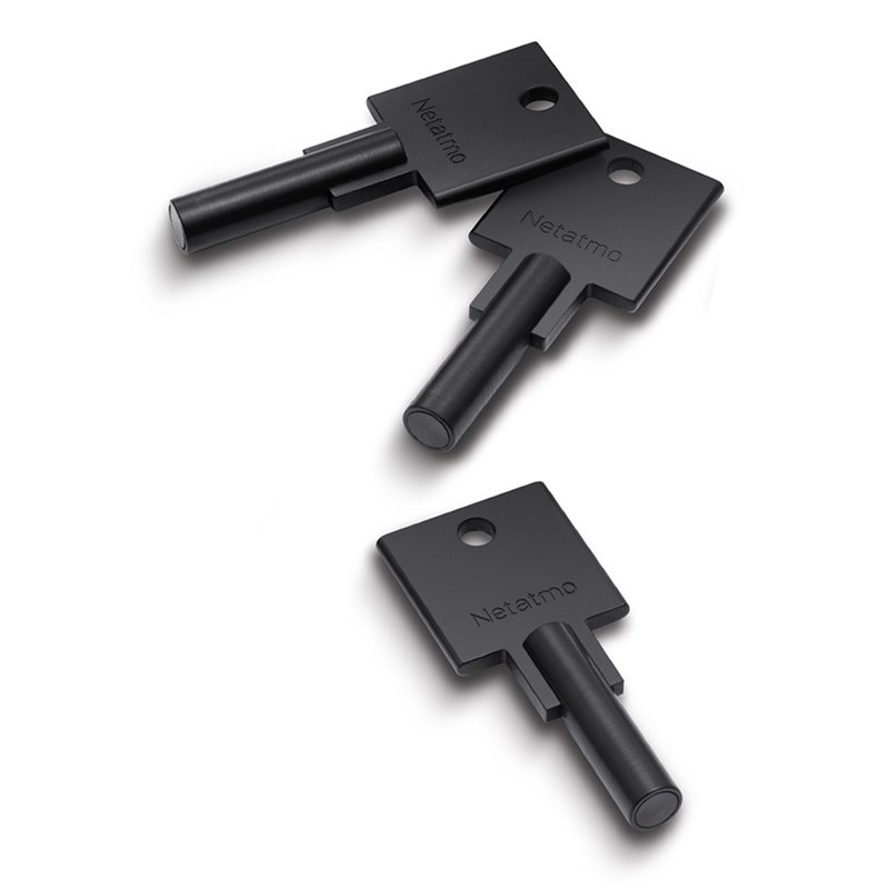 Inteligentný kľúč Netatmo Doorlock, set 3 kľúčov čierny