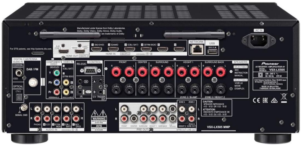 AV Receiver Pioneer VSX-LX505-B čierny AV Receiver Pioneer VSX-LX505-B čierny