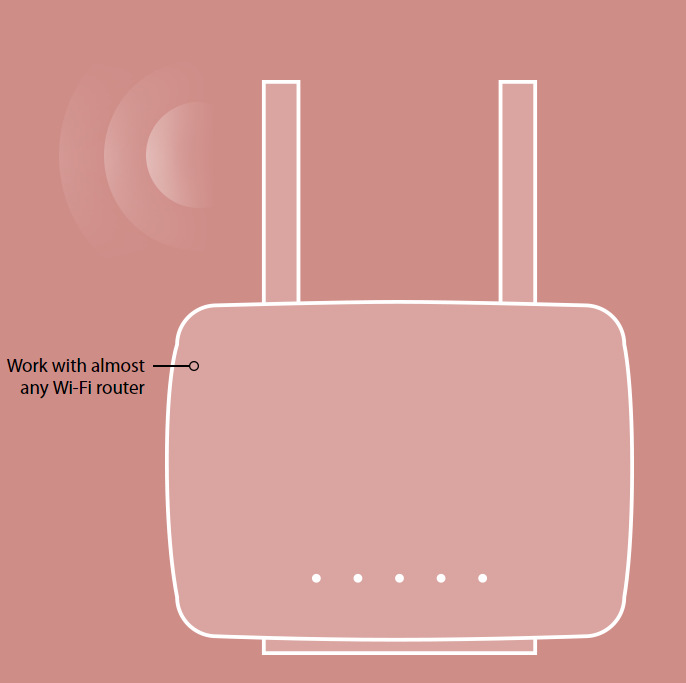 Wi-Fi extender Mercusys MW300RE biely Wi-Fi extender Mercusys MW300RE biely