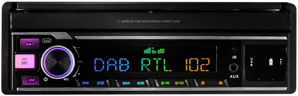 Autorádio s LCD Trevi MDV 6390 DAB čierne Pohľad na rádio Trevi MDV 6390 DAB