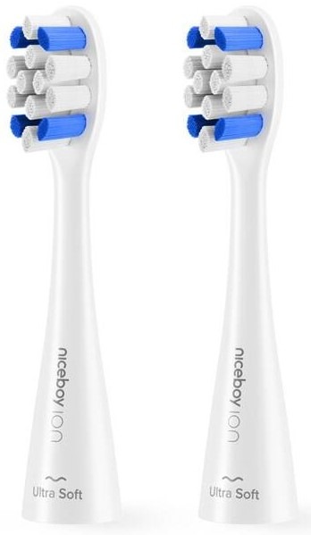 Náhradné hlavice Niceboy ION Sonic Kids Ultrasoft white (2 ks)