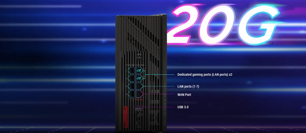 Router Asus ROG Strix GS-BE18000 čierny