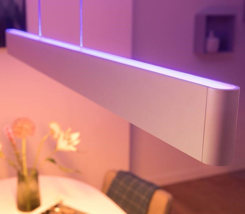 Závesné svietidlo Philips Hue Ensis White and Color Ambiance biele