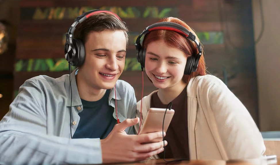 OneOdio Fusion A71 DJ, čierna/červená
