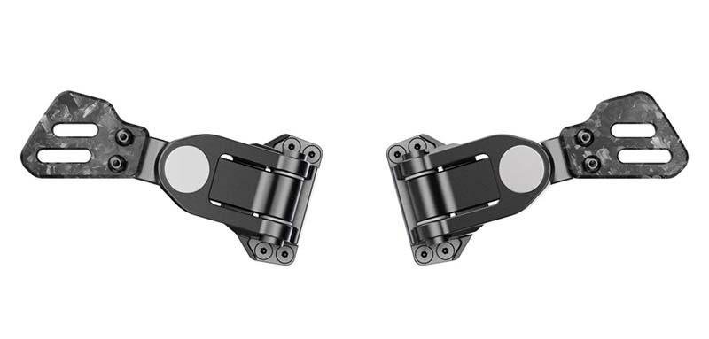 Modul pádiel radenia Moza Racing Paddles Add-on Kit v čiernej farbe.