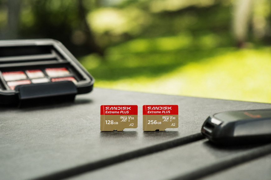 Pamäťové karty SANDISK Extreme PLUS 128GB a 256GB