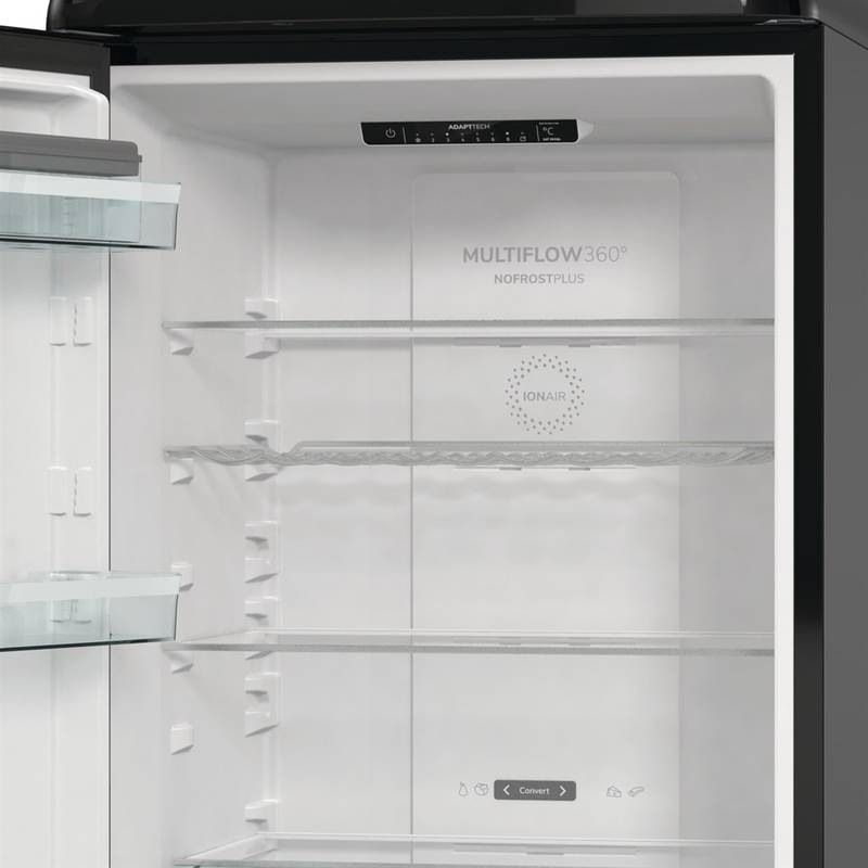 Chladnička s mrazničkou Gorenje Retro ONRK619DBK-L čierna
