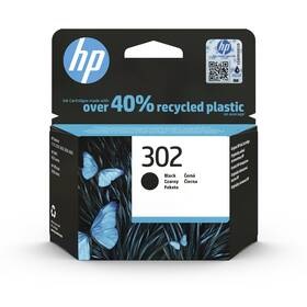Inkoustová náplň HP 302, 190 stran (F6U66AE) černá