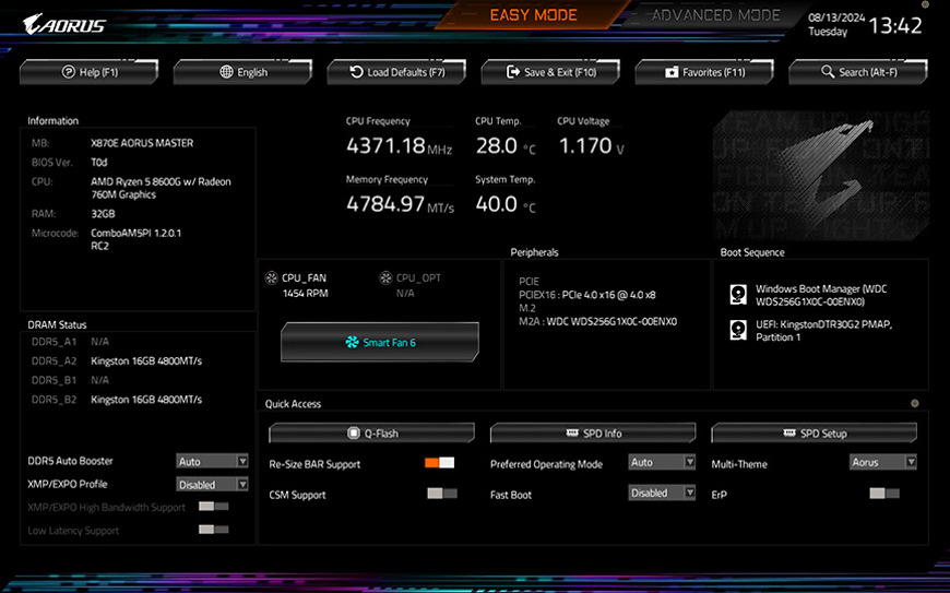Základná doska GIGABYTE B850M AORUS ELITE WF6E ICE Základná doska GIGABYTE B850M AORUS ELITE WF6E ICE