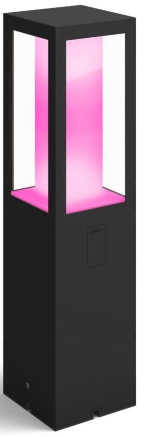 Svietidlo vonkajšie Philips Hue Impress White and Color Ambiance, stĺpik 40cm čierne